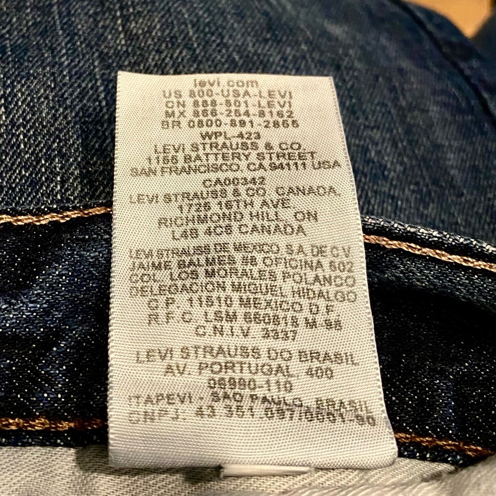 Levis Jeans, Boys, 27 x 27, 505 Straight, Size 14 Regular - Picture 9 of 10